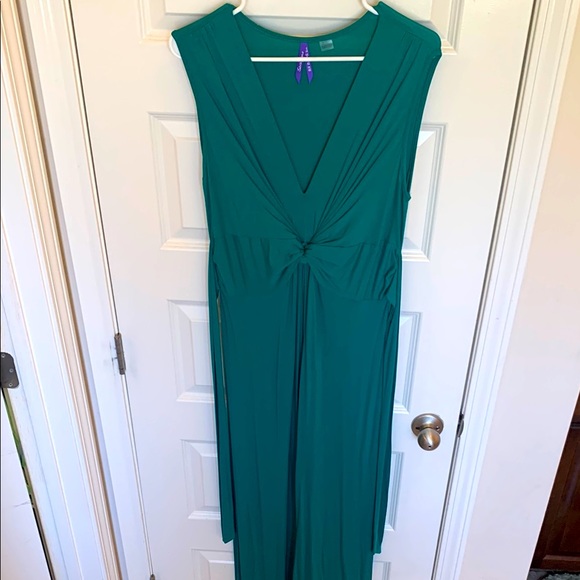 Seraphine Emerald Green Maxi SunDress, tie around back, floor length. Women’s 8 - Picture 1 of 5